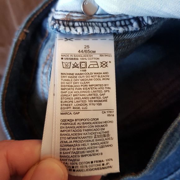 Gap Button Fly Womens Skirt Sz 25 Sz 2 Blue Denim Distressed Frayed Cut Off Mini - Picture 9 of 12